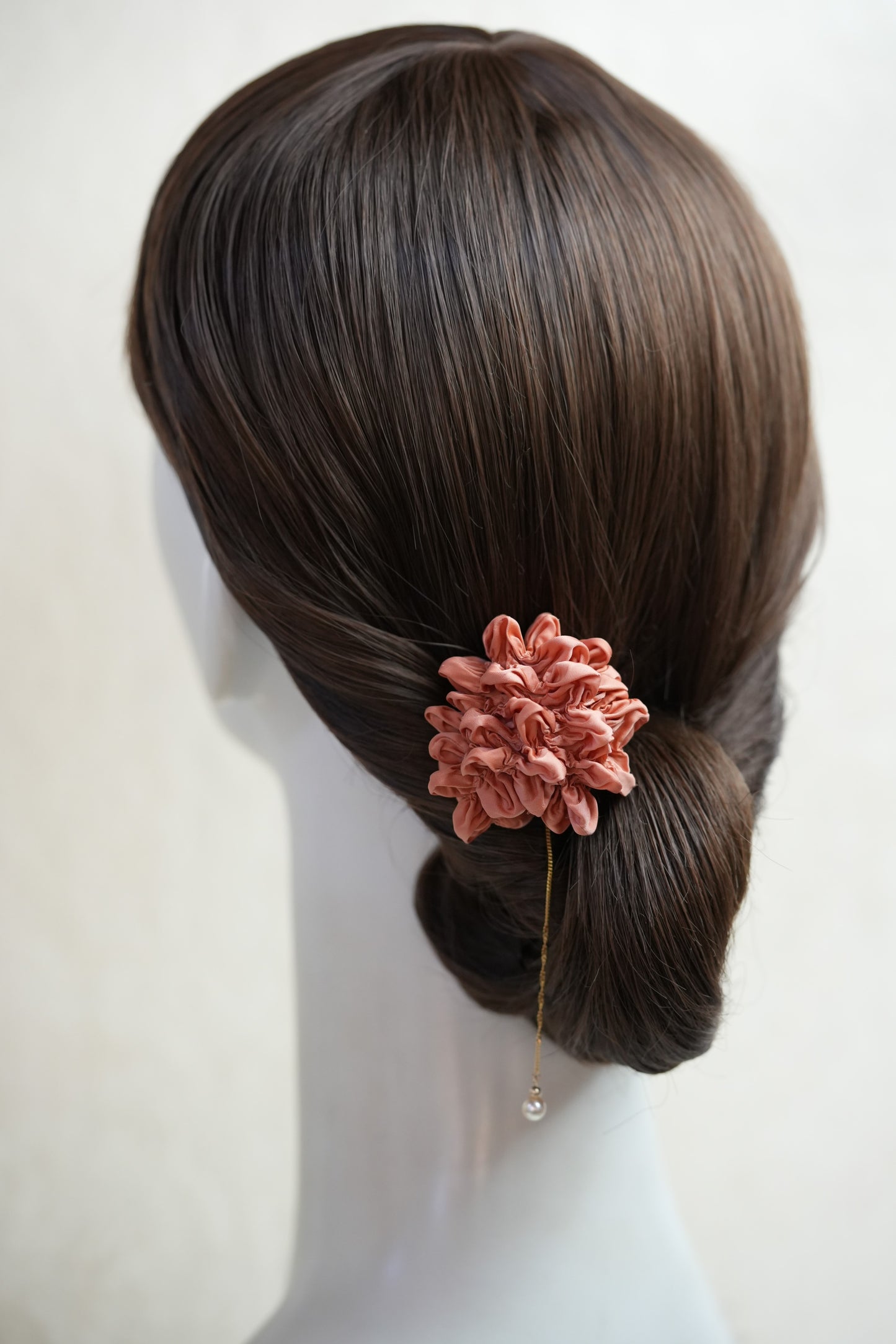 有松絞り-single Petal Bloom(曙×アコヤ真珠)