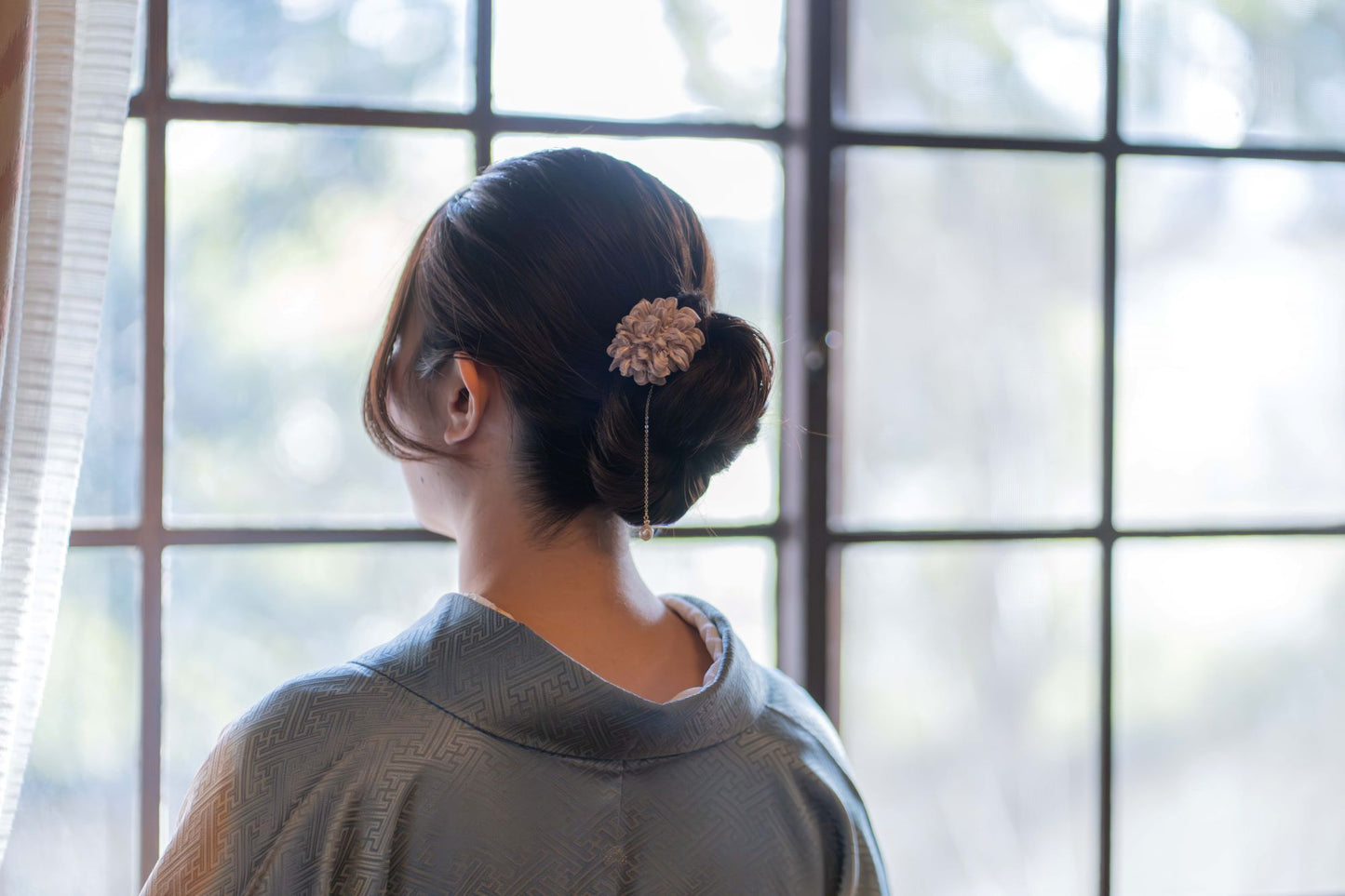 有松絞り－single Petal Bloom（桜×アコヤ真珠）