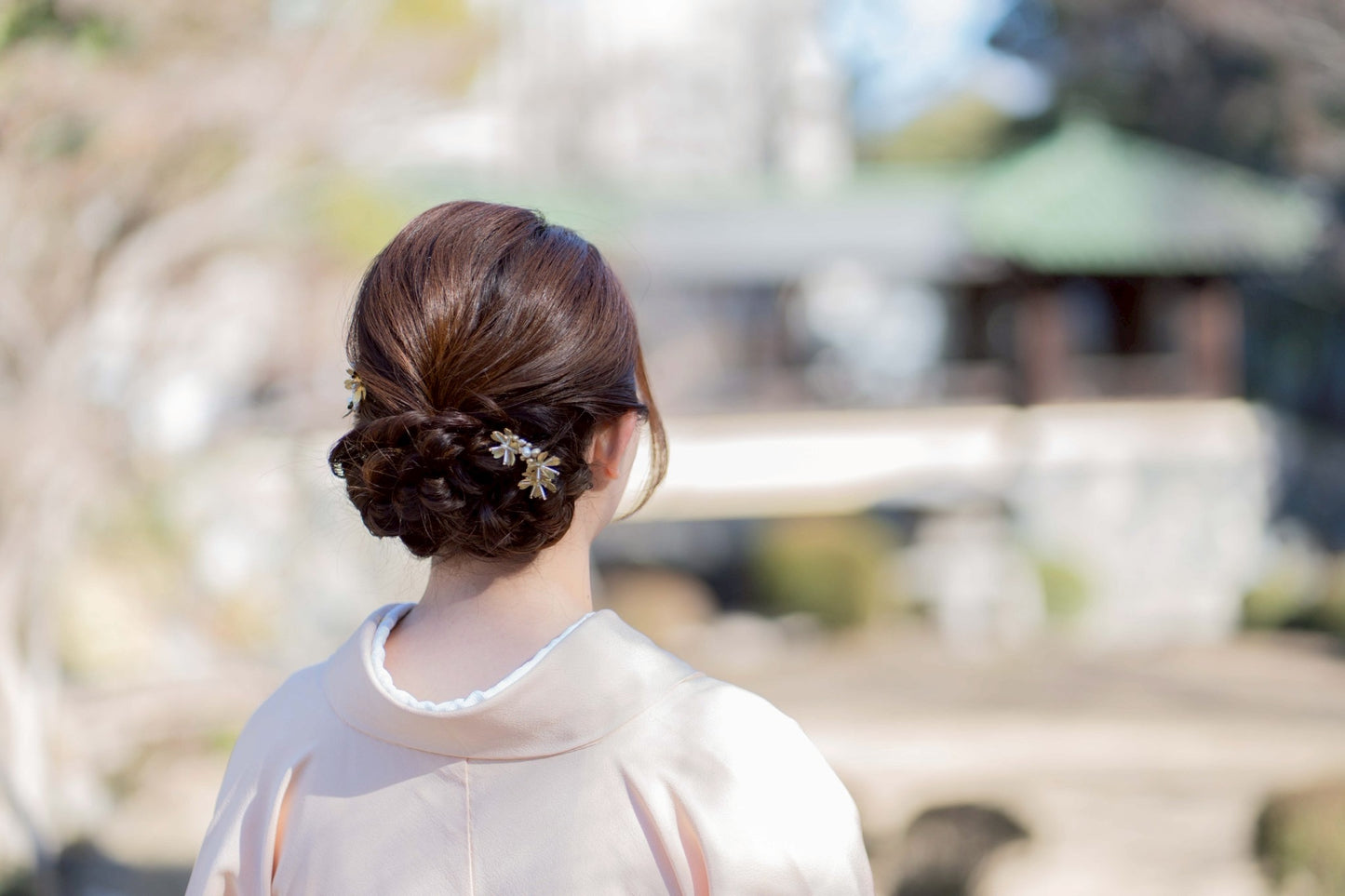sakura-hairpin [freshwater pearl]